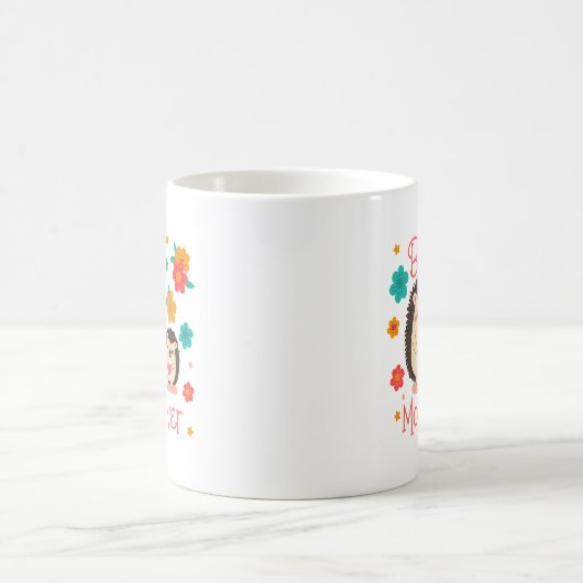 Mug Meilleure Maman Jamais Mère Et Bébé Hérisson (Centre)