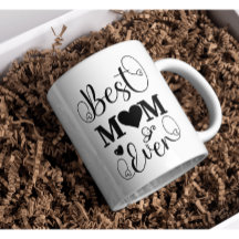 Meilleure maman Jamais mignonne Typographie Script