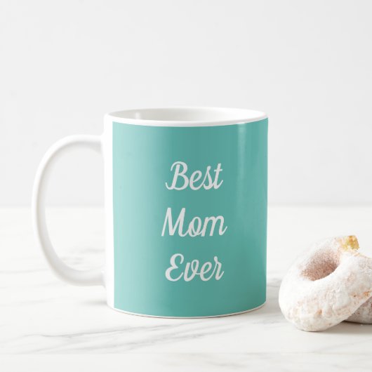 Mug Meilleure maman jamais Modèle typographie Lumière  (Avec donut)