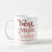 Mug Meilleure maman Jamais Moderne Maman Enfants Noms  (Gauche)