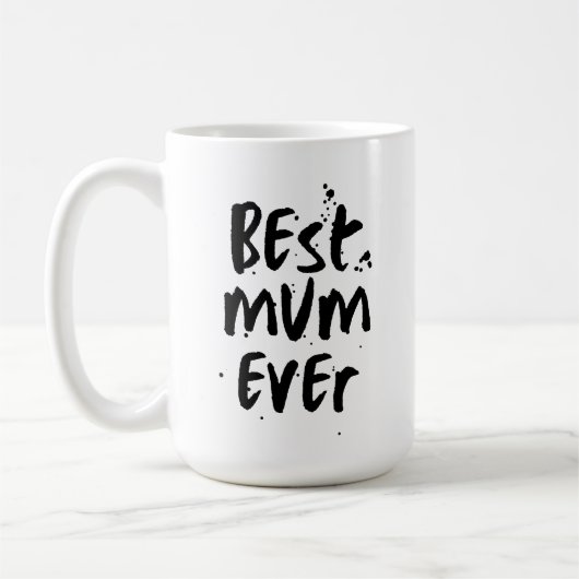 Mug Meilleure maman jamais moderne Simple fête des mèr (Gauche)