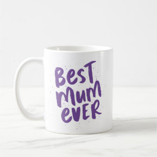 Mug Meilleure maman jamais moderne tendance violet fêt