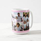 Mug Meilleure maman jamais personnalisée rose 6 modèle (Devant droit)