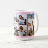 Mug Meilleure maman jamais personnalisée rose 6 modèle (Devant droit)