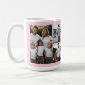 Mug Meilleure maman jamais personnalisée rose 6 modèle (Gauche)