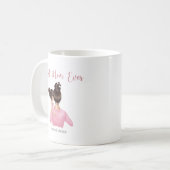 Mug Meilleure Maman Jamais Personnalisée Rose Blanc (Devant gauche)