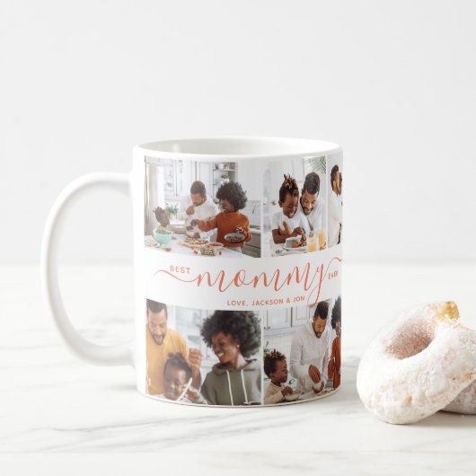 Mug Meilleure maman Jamais Photo Collage Fête des mère (Avec donut)