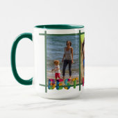 Mug Meilleure maman Jamais Photo Collage Vert Personna (Gauche)