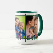 Mug Meilleure maman Jamais Photo Collage Vert Personna (Devant droit)