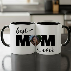 Mug Meilleure Maman Jamais Photo de Coeur Fête des Mèr