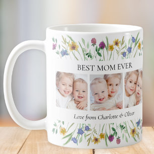 Mug Meilleure Maman Jamais Photo de Fleur Sauvage