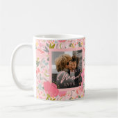 Mug Meilleure maman jamais photo Mothers Day fleurs sa (Gauche)