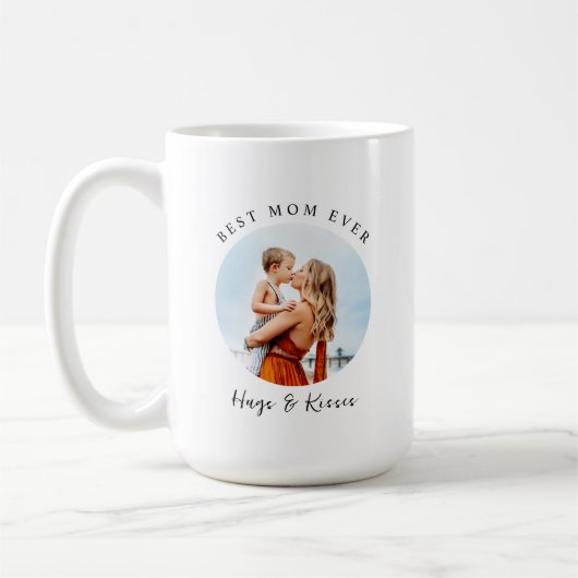 Mug Meilleure maman jamais photo personnalisée (Gauche)