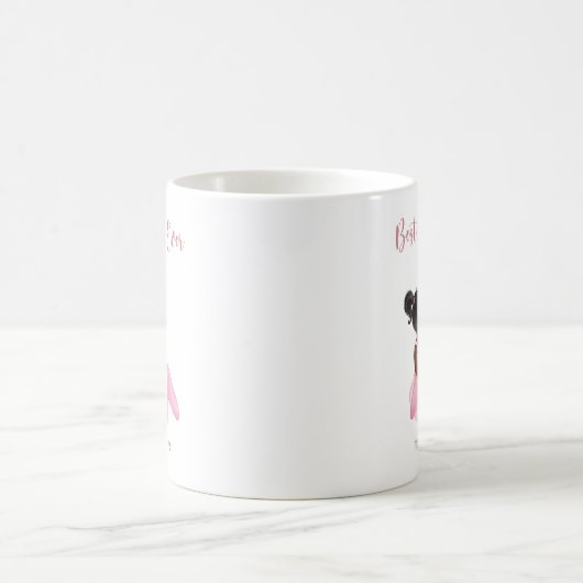Mug Meilleure maman jamais rose blanc (Centre)