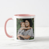 Mug Meilleure Maman Jamais Rose Coeur Script mignon Me (Gauche)