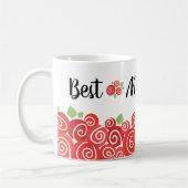 Mug Meilleure maman jamais roses rouges cadeau de la m (Gauche)