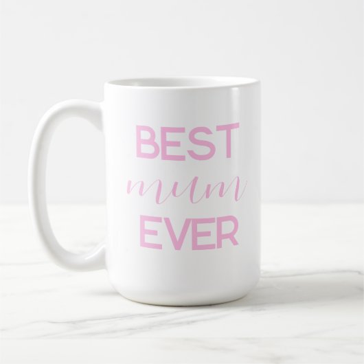 Mug Meilleure maman Jamais Script moderne Mère's Day C (Gauche)