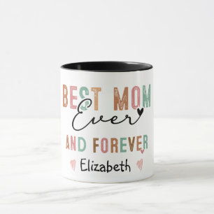 Mug Meilleure Maman Jamais  Script Rétro Maman Groovy 