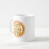 Mug "Meilleure maman jamais Sunburst Design - Cadeau p (Devant gauche)