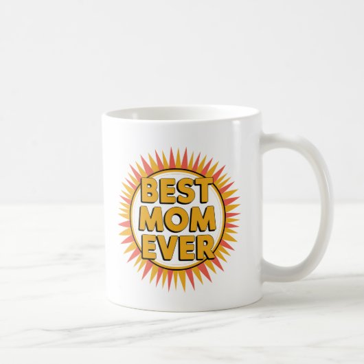 Mug "Meilleure maman jamais Sunburst Design - Cadeau p (Droite)