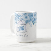 Mug Meilleure maman Jamais Teapot Dusty Blue n Blanc F (Devant gauche)