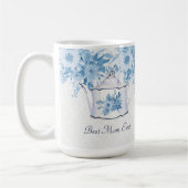 Mug Meilleure maman Jamais Teapot Dusty Blue n Blanc F (Gauche)
