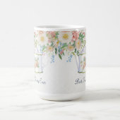 Mug Meilleure maman Jamais Teapot Rose Bleu et Fleurs  (Centre)