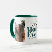 Mug Meilleure maman jamais typographie Customisée (Devant gauche)