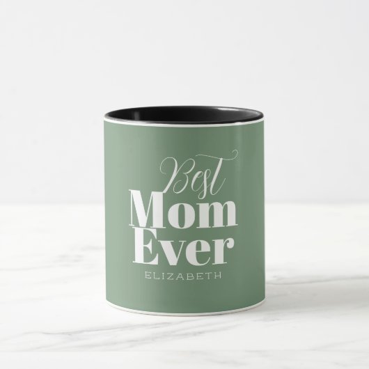 Mug Meilleure maman jamais typographie Customisée (Centre)