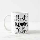 Mug Meilleure maman jamais typographie et photo person (Gauche)