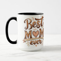Meilleure maman jamais typographie rustique avec c