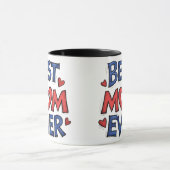 Mug Meilleure maman jamais typographie rustique avec c (Centre)