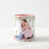 Mug Meilleure maman jamais verdure Floral mère bébé ph (Centre)