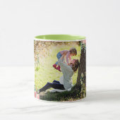 Mug Meilleure maman jamais verdure Floral mère bébé ph (Centre)