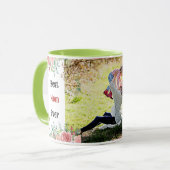 Mug Meilleure maman jamais verdure Floral mère bébé ph (Devant gauche)
