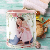 Mug Meilleure maman jamais verdure Floral mère bébé ph