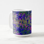 Mug Meilleure maman Jardin bleu violet Jardin Floral (Devant gauche)