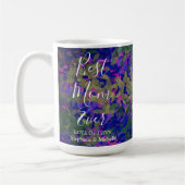 Mug Meilleure maman Jardin bleu violet Jardin Floral (Gauche)