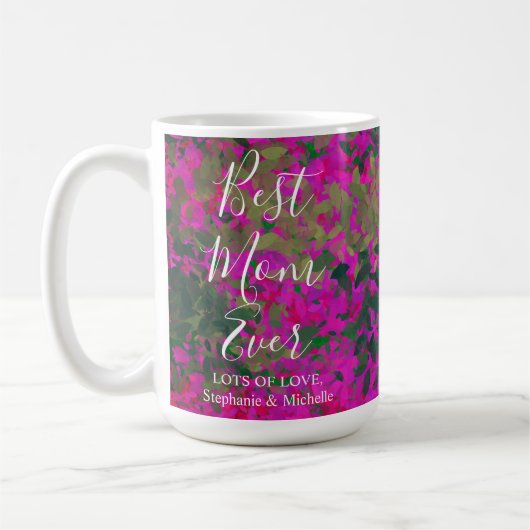 Mug Meilleure Maman Jardin Rose Jardin Floral Peint Ma (Gauche)