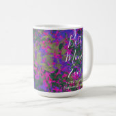 Mug Meilleure Maman Jardin Vert Violet Rose Jardin Flo (Devant droit)