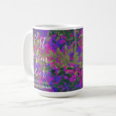 Mug Meilleure Maman Jardin Vert Violet Rose Jardin Flo (Devant gauche)