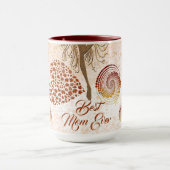 Mug Meilleure maman Jour Danseuse Coeur Spiral Mère's  (Centre)