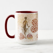Mug Meilleure maman Jour Danseuse Coeur Spiral Mère's  (Gauche)