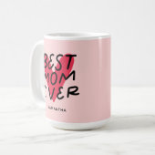 Mug Meilleure Maman Jour de la main moderne (Devant gauche)