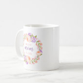 Mug Meilleure maman Jour Floral Mère cadeau (Devant gauche)