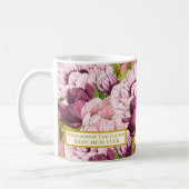 Mug Meilleure Maman Jour Personnalisé Nom Or Élégant P (Gauche)