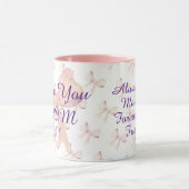 Mug Meilleure Maman Jour Ruban Élégant Fête des mères  (Centre)