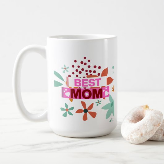 Mug Meilleure maman Joyeuse fête des Mères (Avec donut)