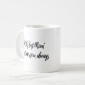 Mug Meilleure maman maman moderne du monde (Devant gauche)
