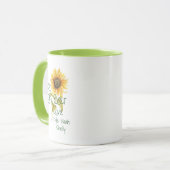 Mug Meilleure maman #maternsday Cadeau de tournesol pe (Devant gauche)